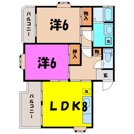 グランメゾン上中居（高崎市上中居町）の物件間取画像